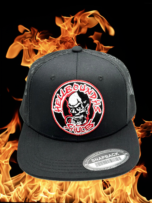 HellBoundHS Logo Flat Bill Trucker Hat
